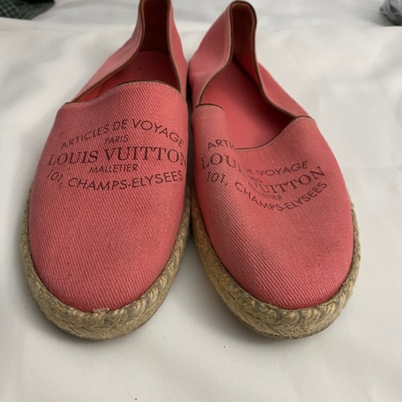 Authentic Louis Vuitton pink espadrilles - Picture 4 of 8
